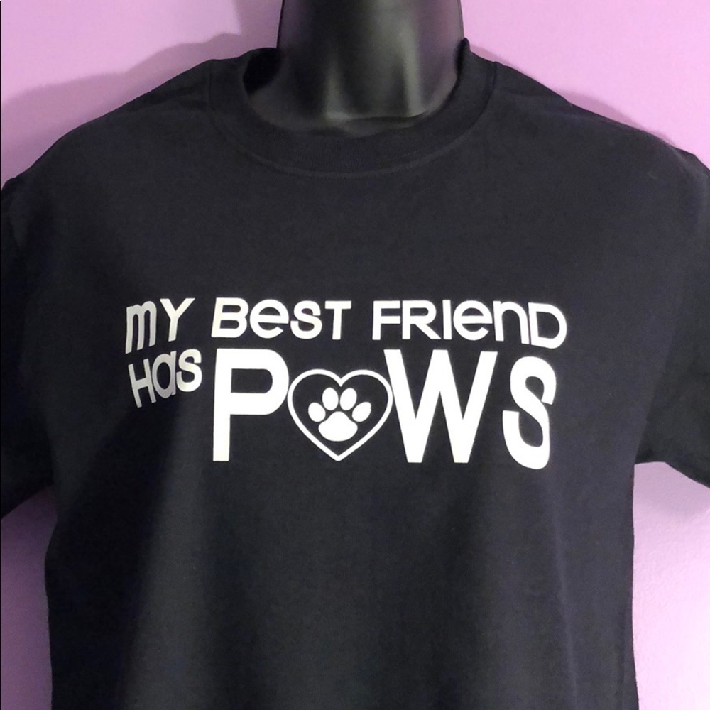 🐾 Boutique T-shirt, My Best Friend Has Paws 🐾